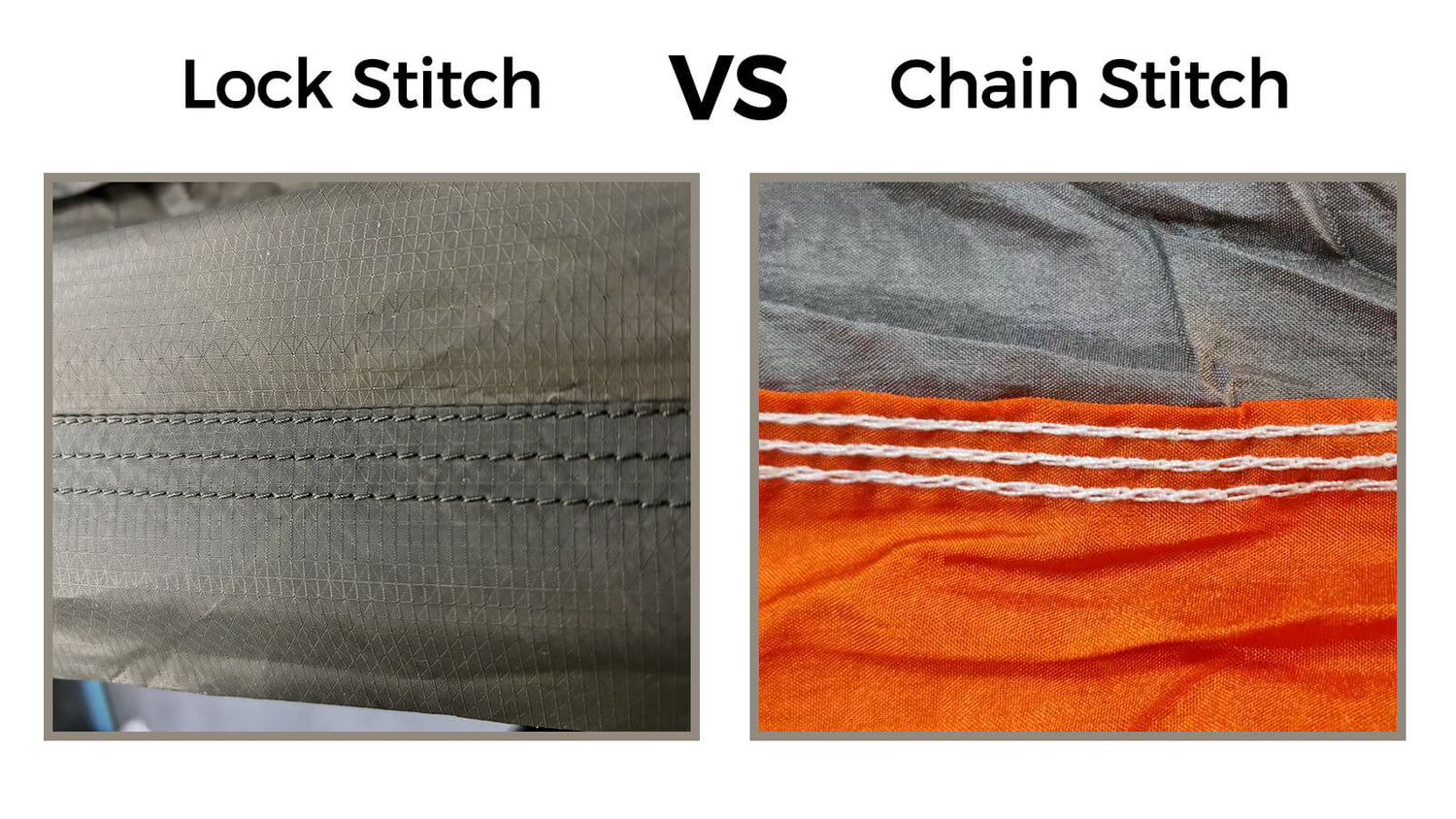Lock Stitch vs. Chain Stitch, Choosing the Right Stitch for Your Camping Hammock