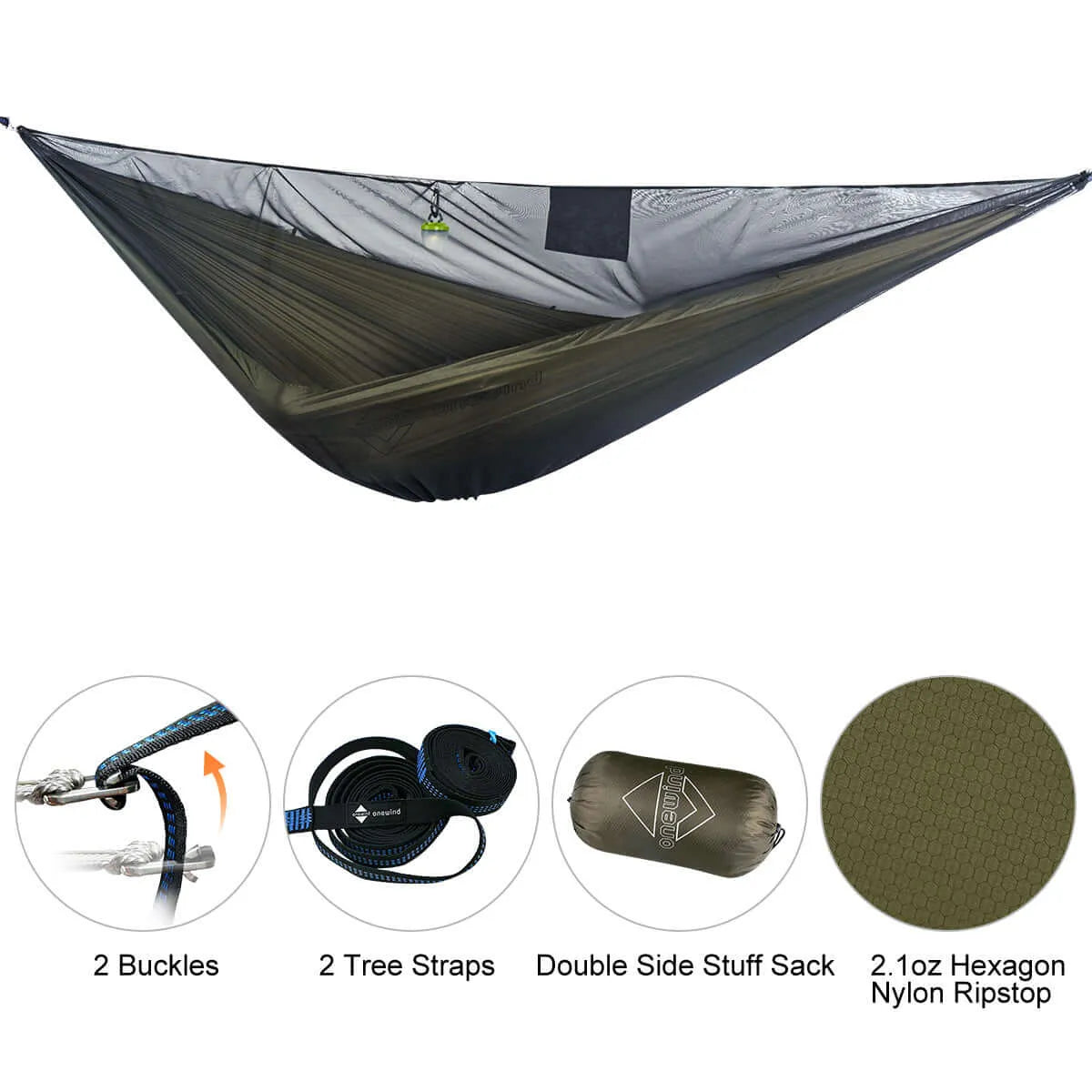 11' Camping Hammock with 12' Tarp Bundle