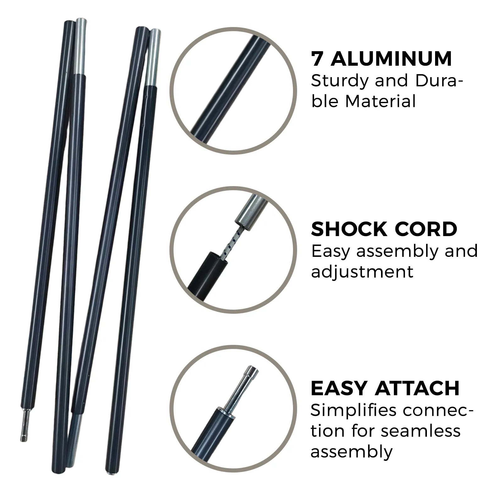 Aluminium Tent Porch Pole