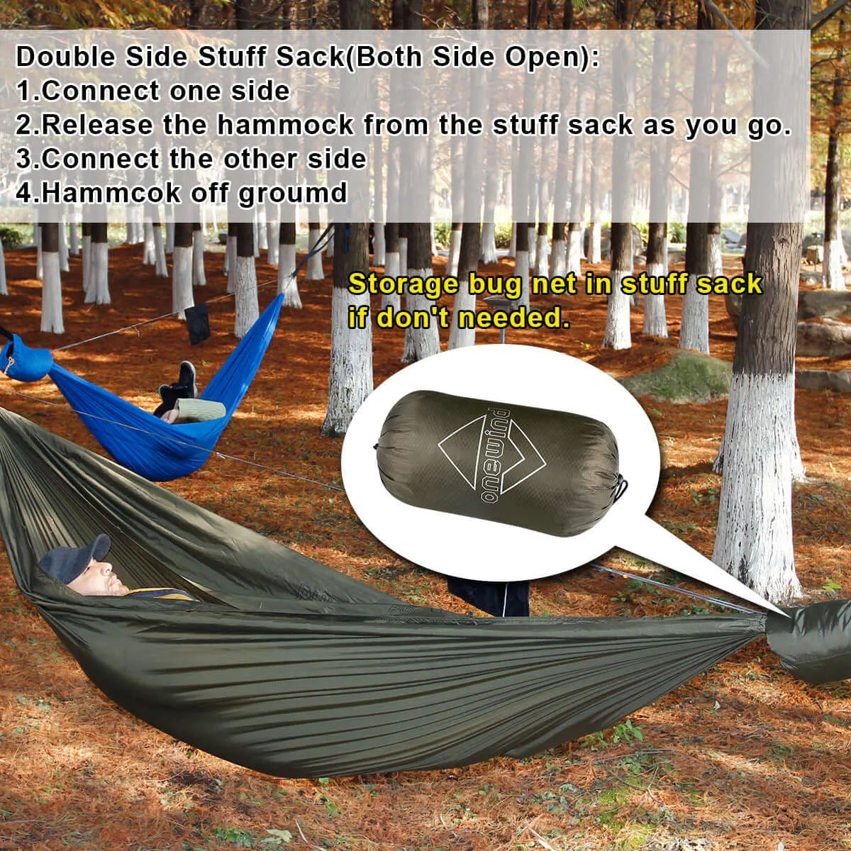 Aerie 12' XXL Double Camping Hammock