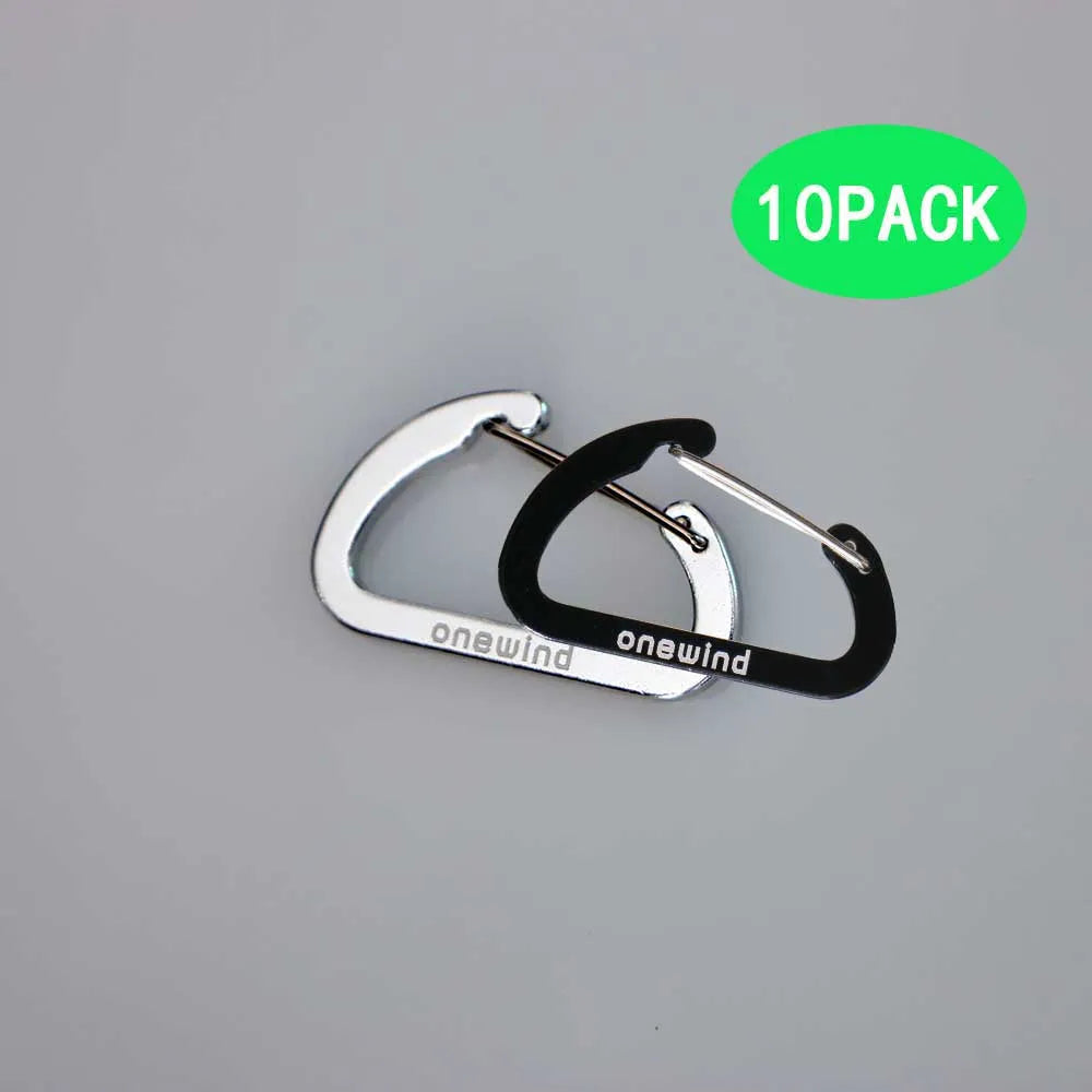 Aluminum Carabiner Quickdraws - 10PCS