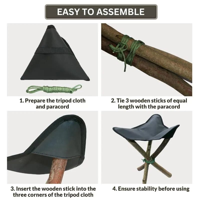Camping Tripod Chair Pad for DIY-3PCS