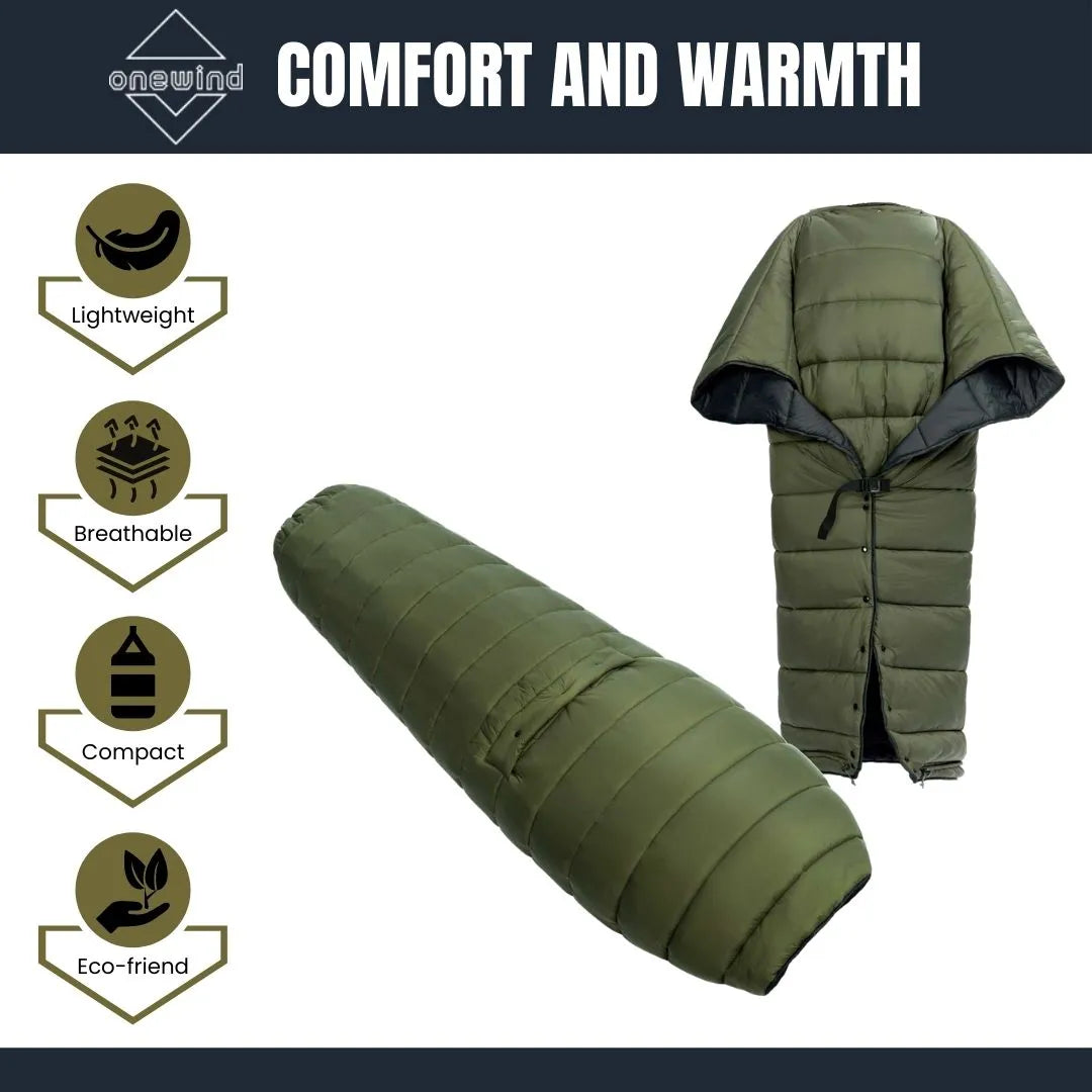 Hammock Topquilt Poncho -Upgraded to Recycled Nylon Fabric