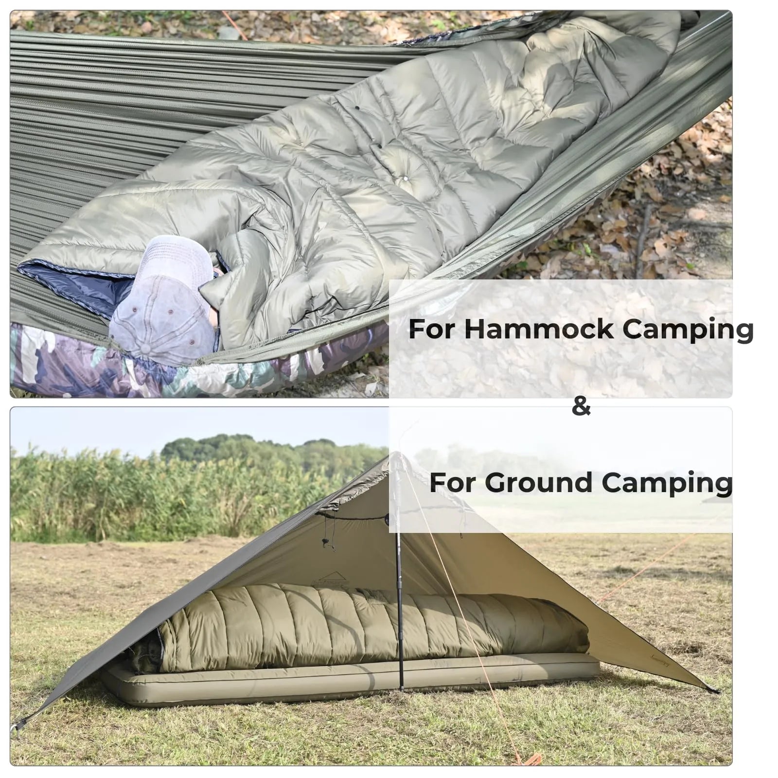 Hammock Topquilt Poncho -Upgraded to Recycled Nylon Fabric