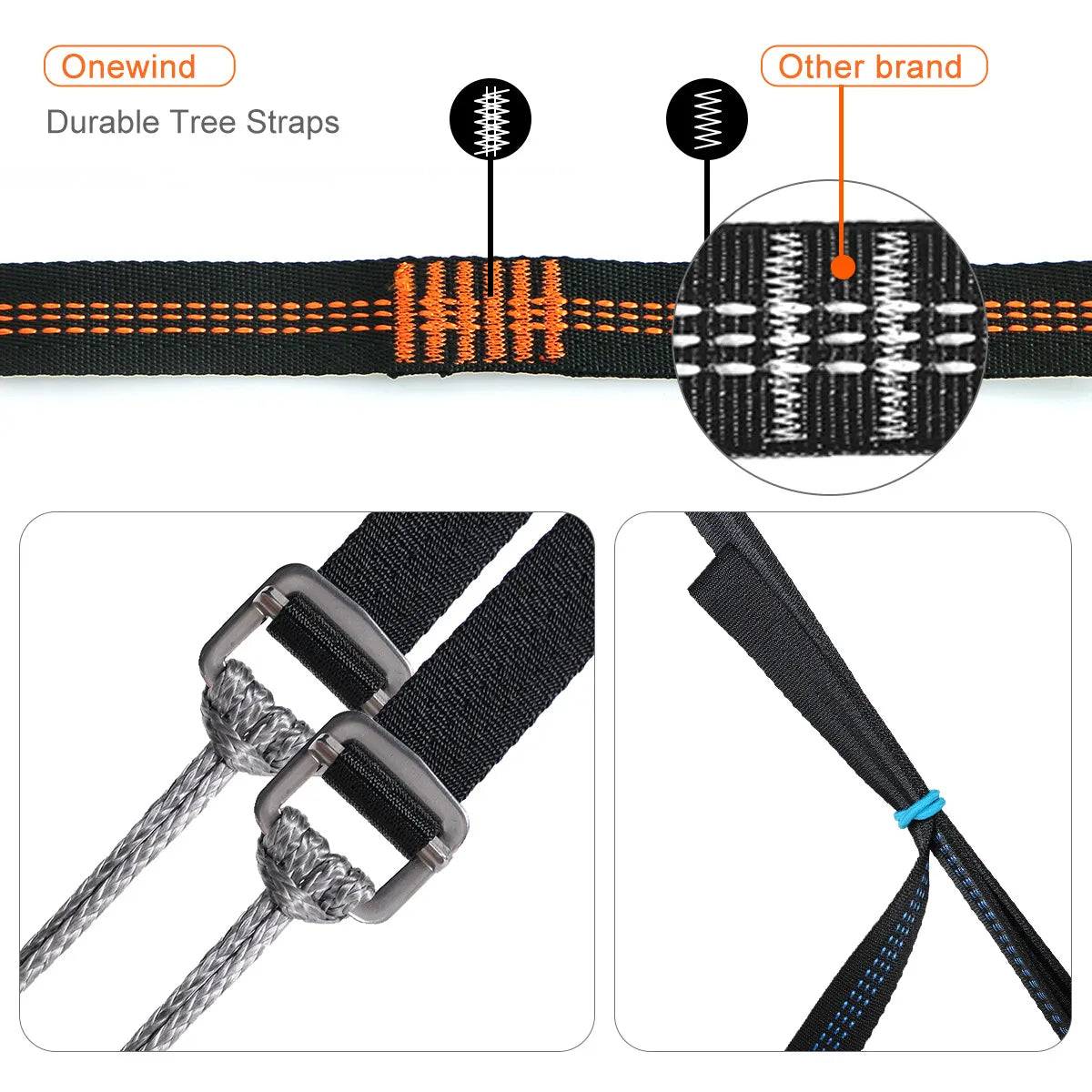 Hammock Tree Straps - Orange
