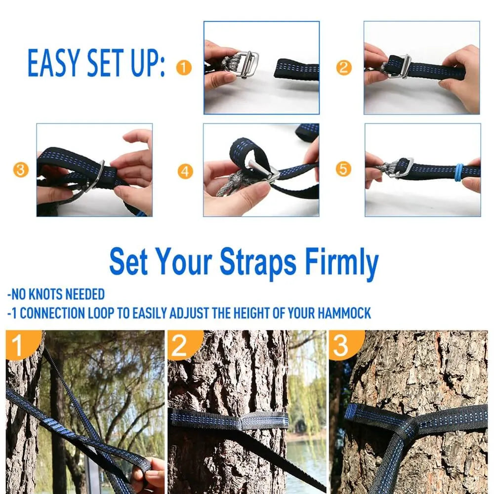 Hammock Tree Straps - Orange