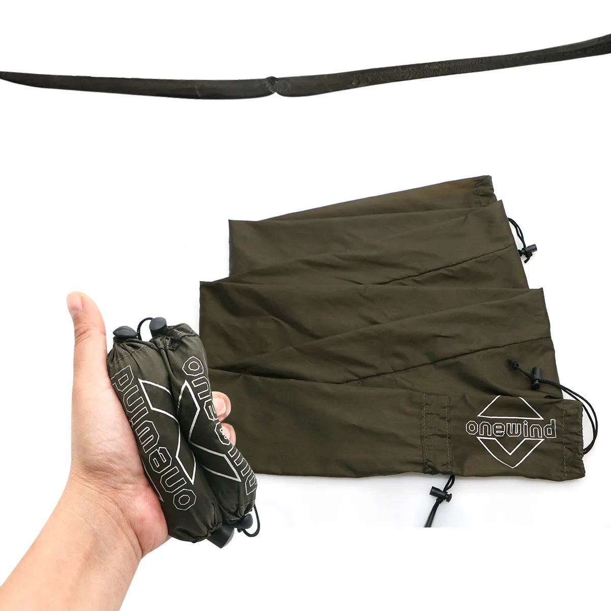 tarp sleeve 12′ Hammock Tarp Snakeskin – Ripstop Sleeve & Drawcord Sack, 150"L x 6"W, 2 Pcs