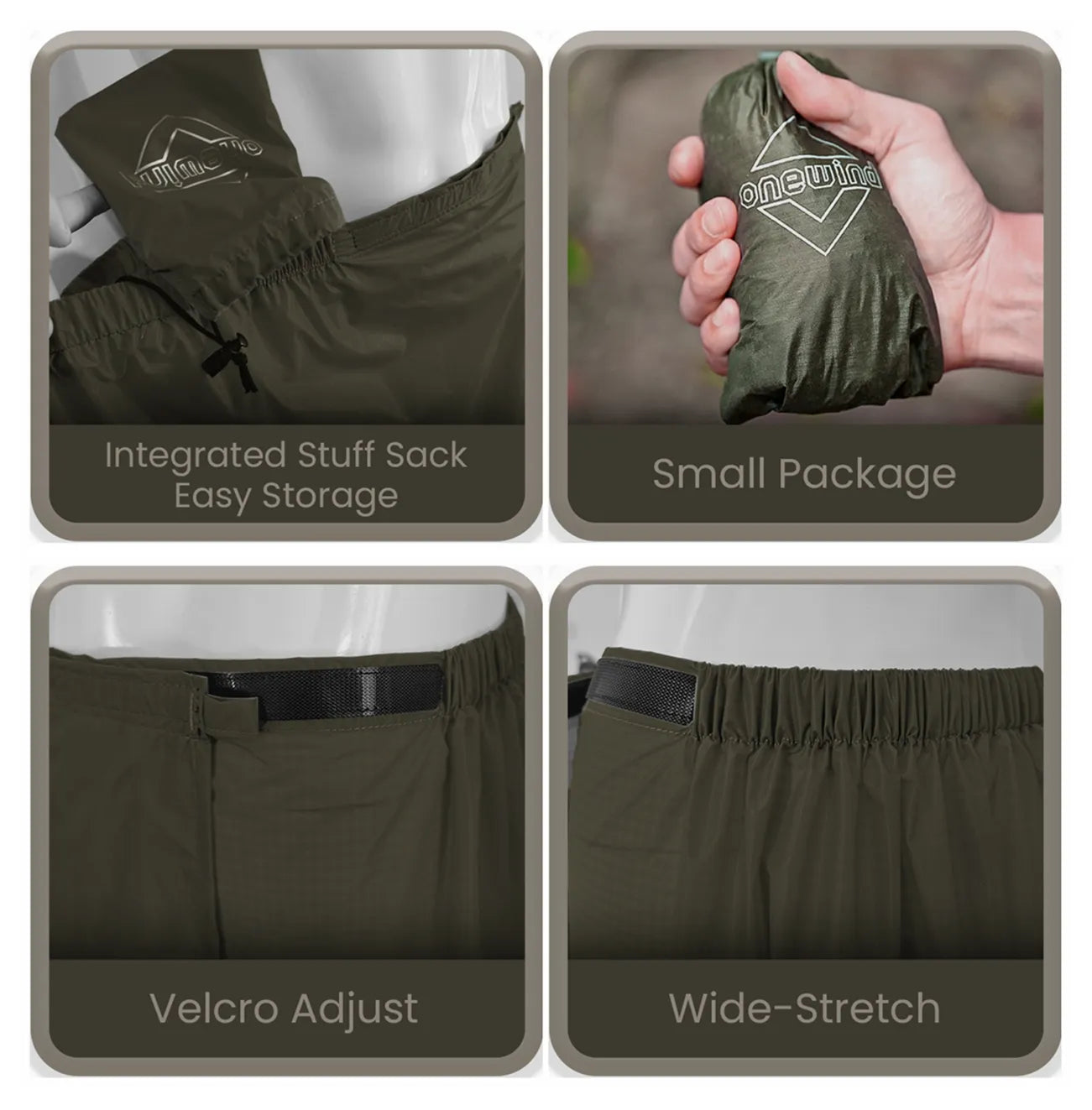 Lightweight Nylon Rain Skirt