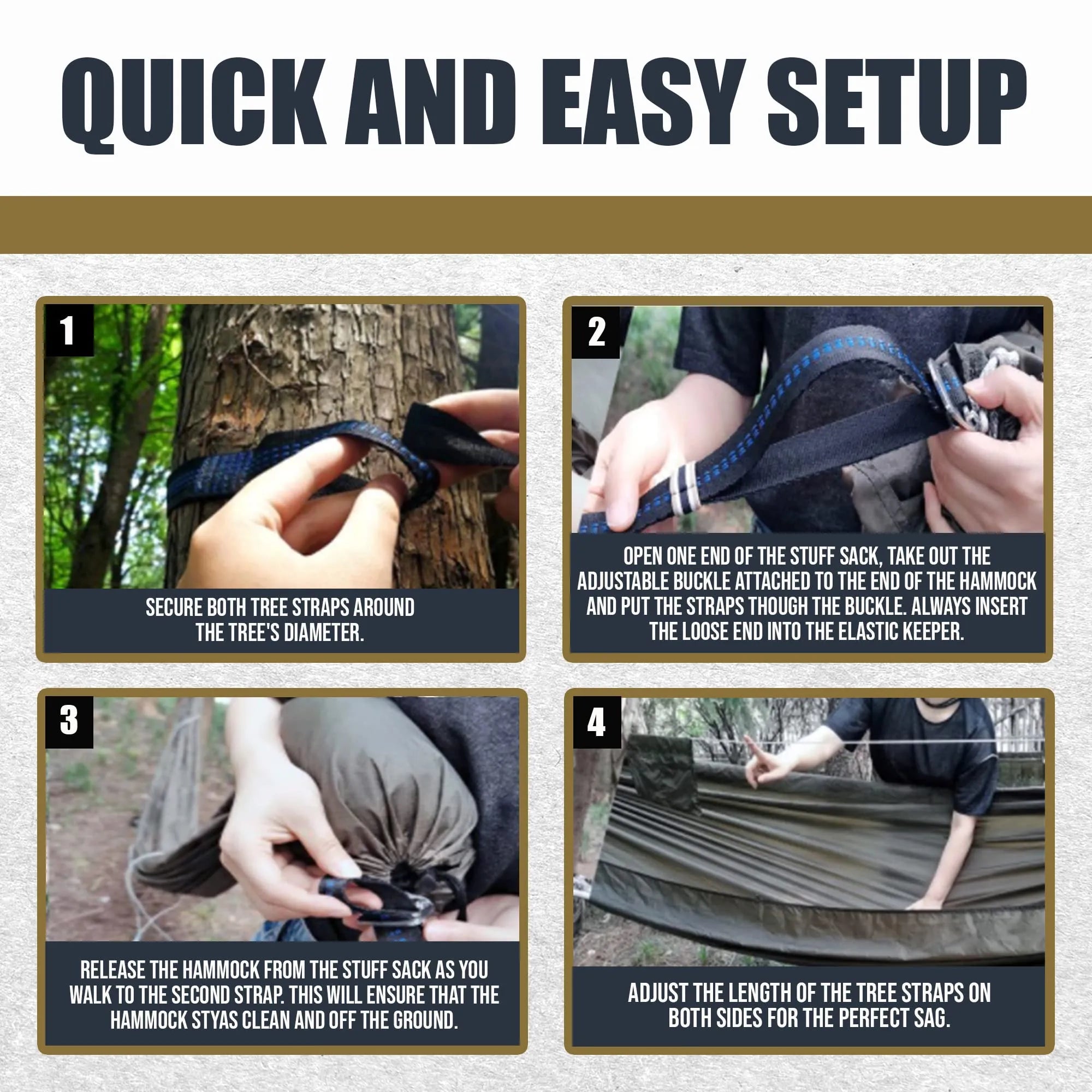 Tempest 11' Zipper Camping Hammock