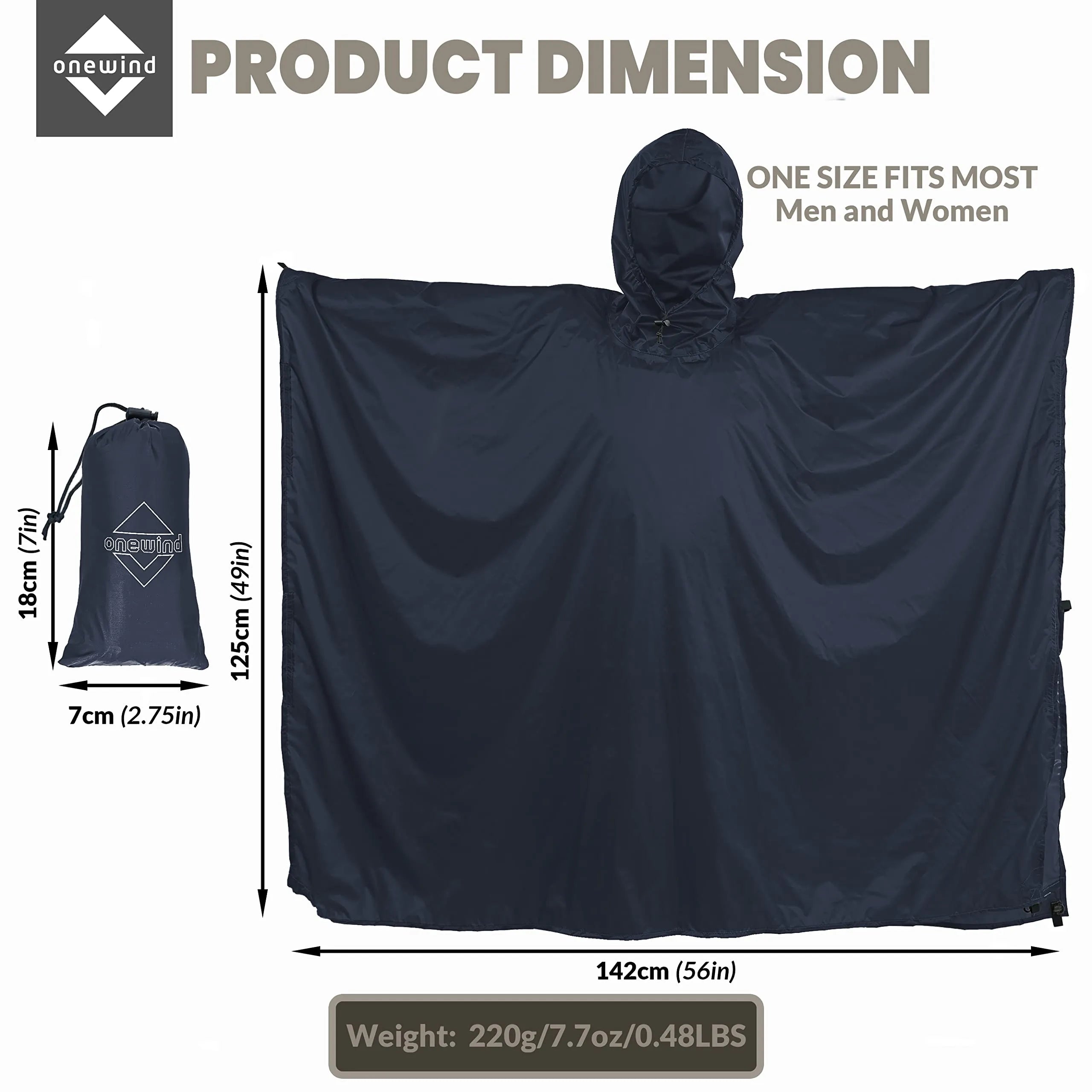 Ultraleichter Regenponcho