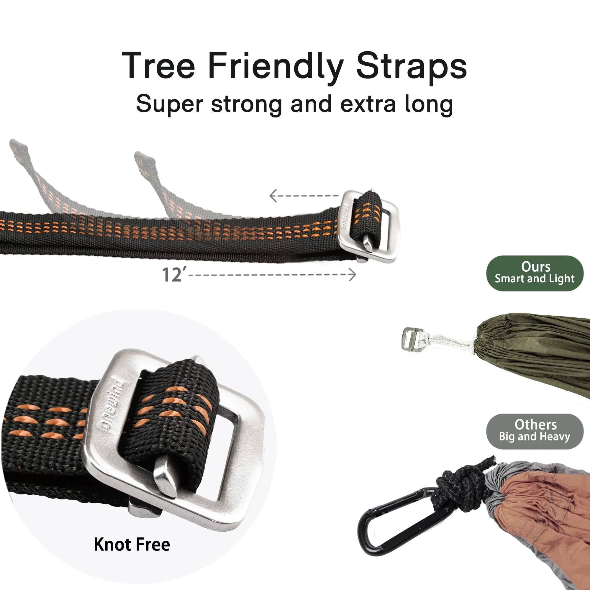 Whirlwind 11' Camouflage Ultralight Camping Hammock