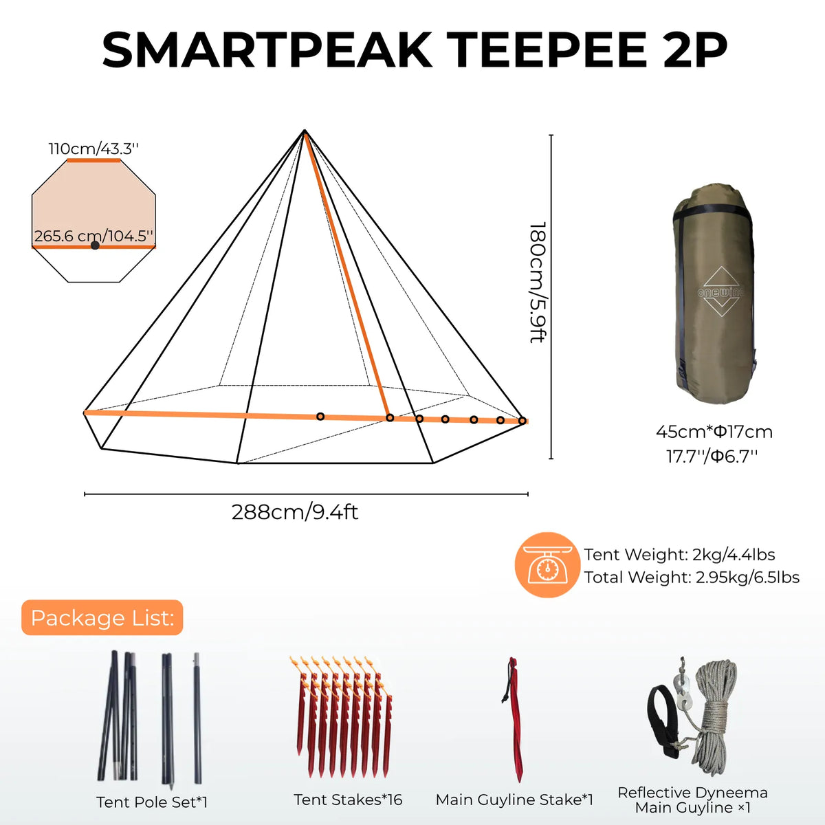 Smartpeak Teepee 2P