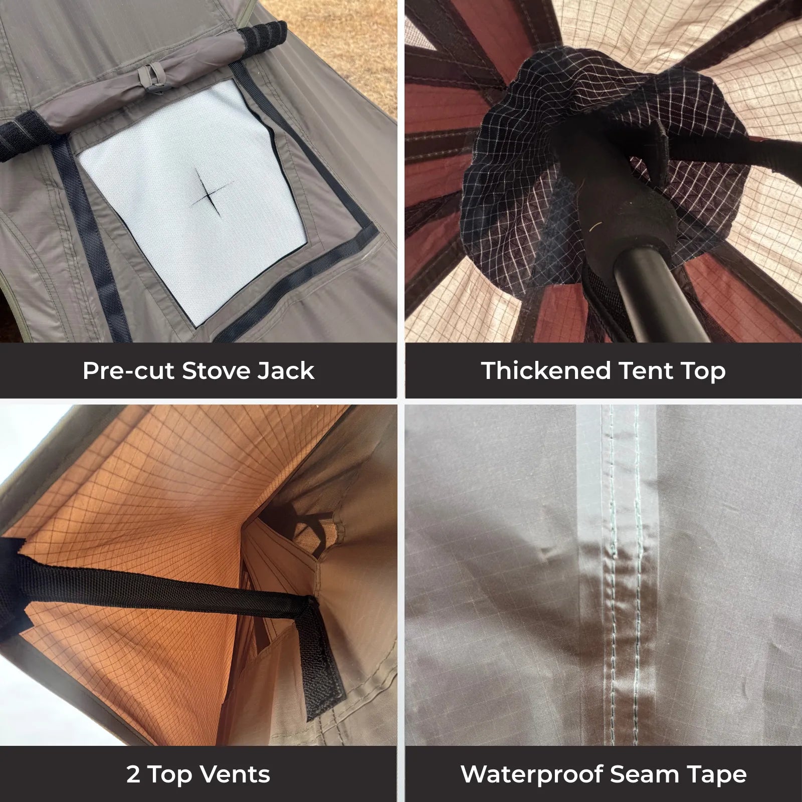 Summit Solo Teepee Hot Tent with Stove Jack