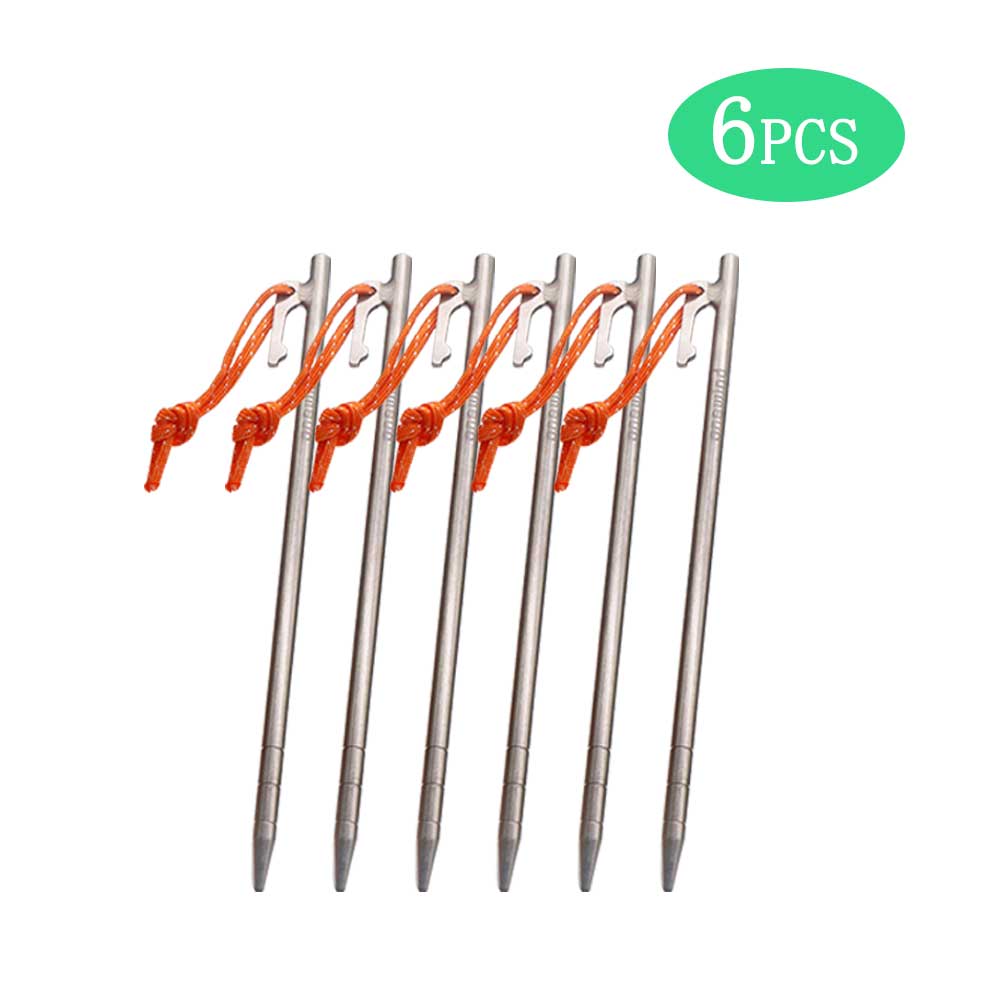 Lightweight and Durable Titanium Tent Stakes