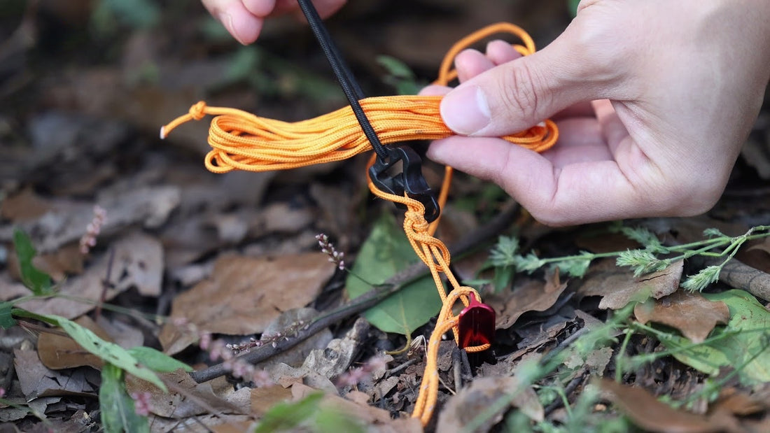 how to use a tarp line lock