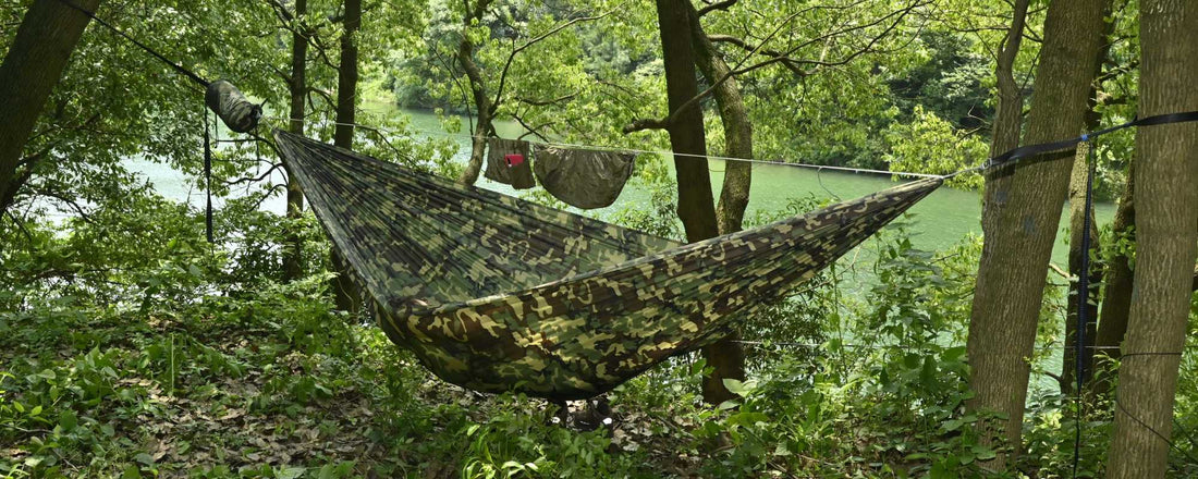 Experience the Outdoors Like Never Before with Onewind Outdoors' Camouflage Ultralight Hammock!