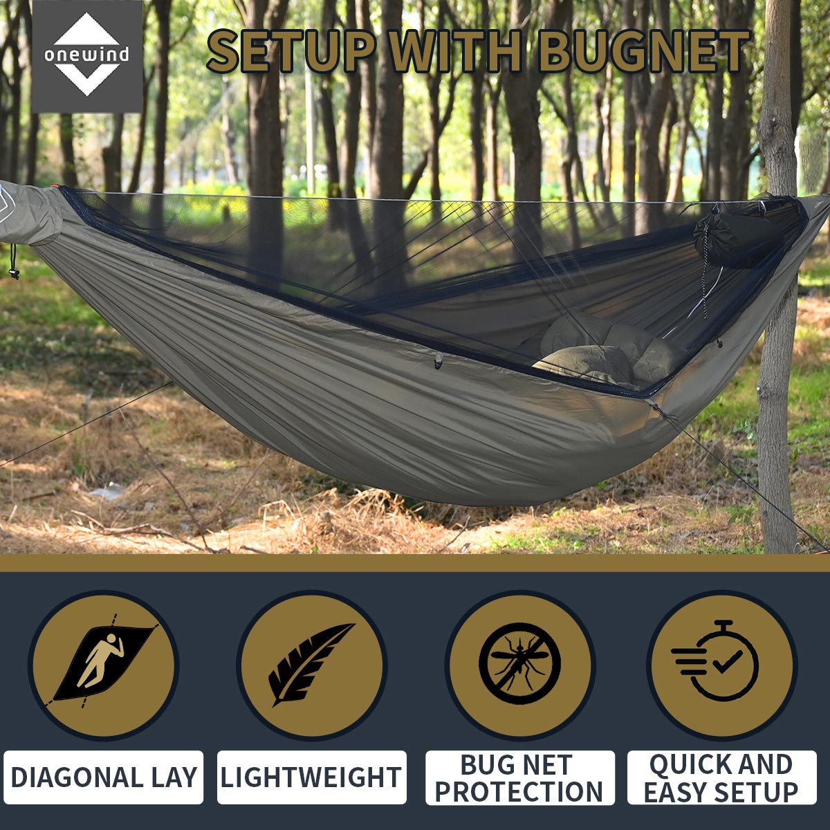 Airstream Camping Hammock Features | Onewind Outdoors