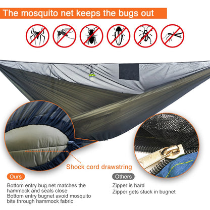 bottom entry bugnet mosquito net for camping hammock | onewind outdoors