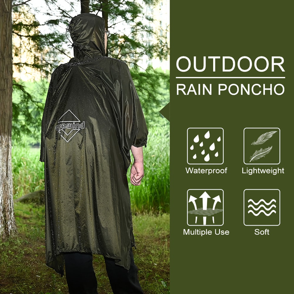 Outdoor Rain Poncho | Onewind Outdoors