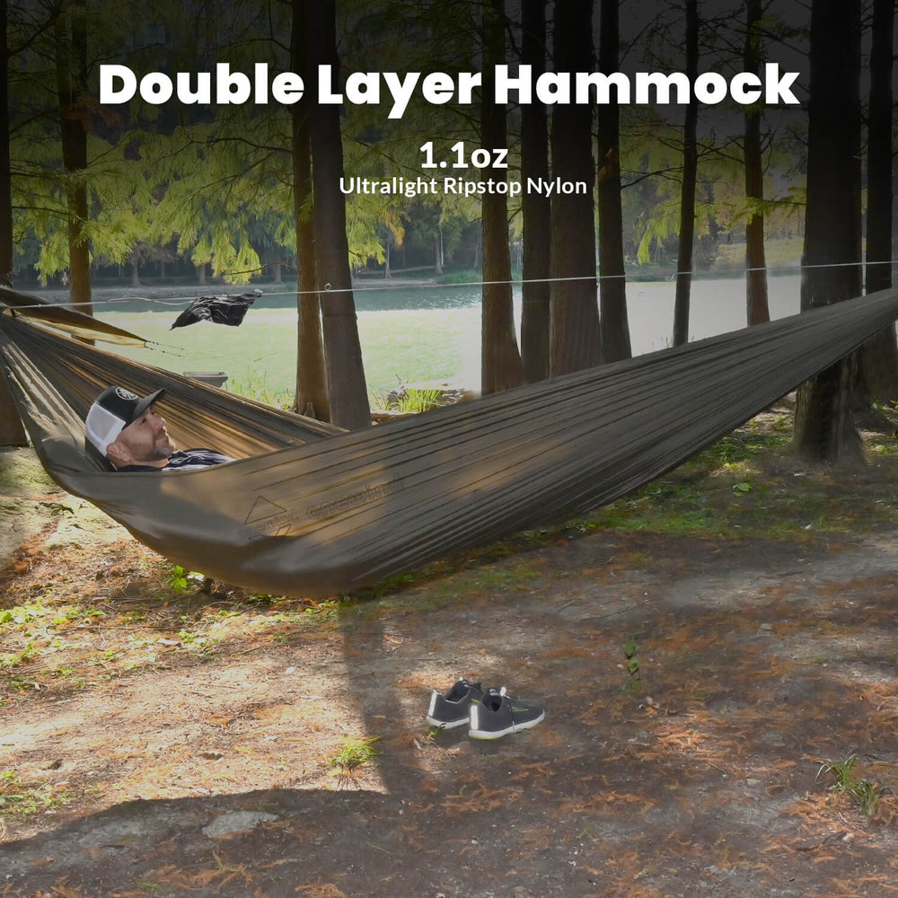 Onewind® Double Layer Hammock for Camping | Durable & Cozy Design ...