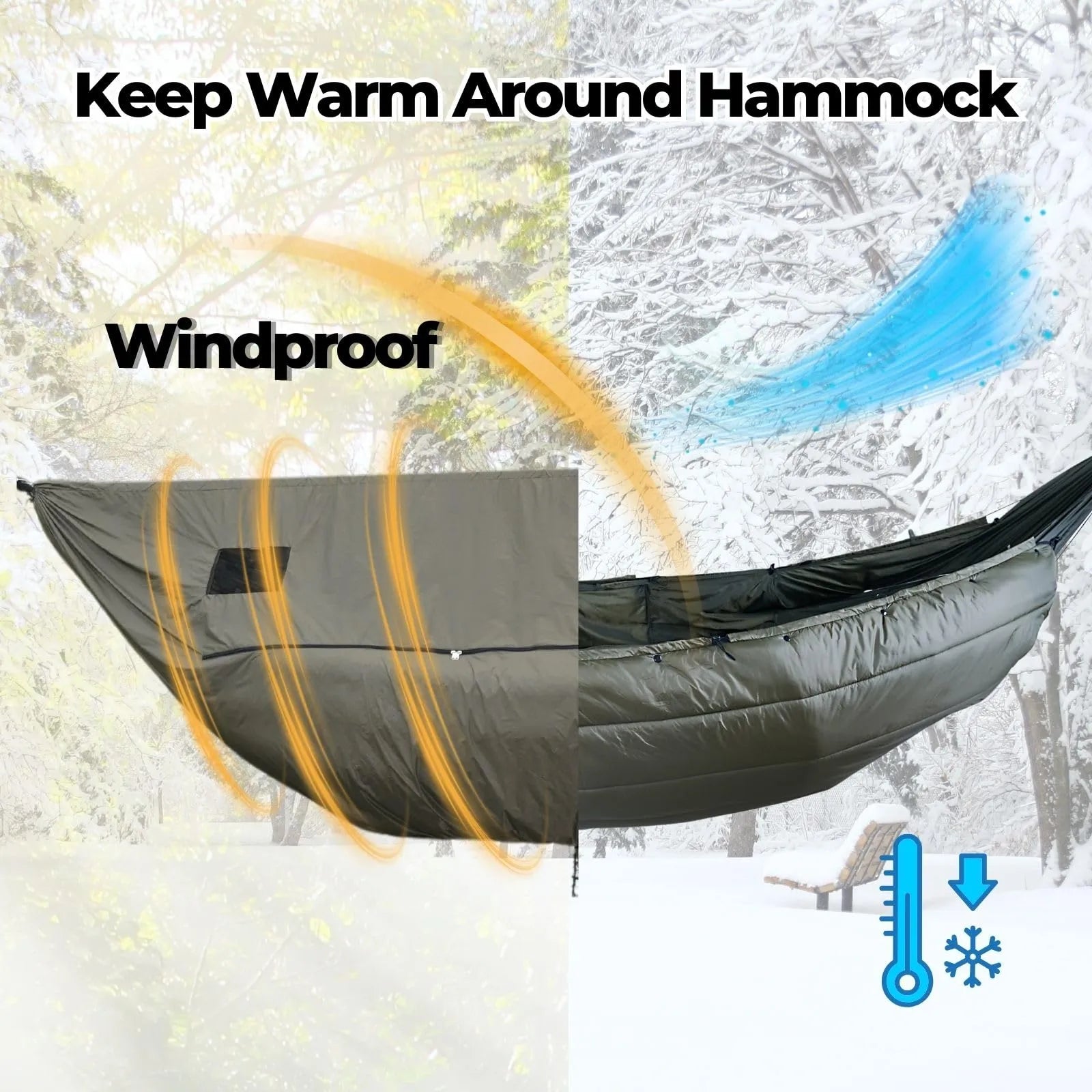 Hammock Winter Windsock
