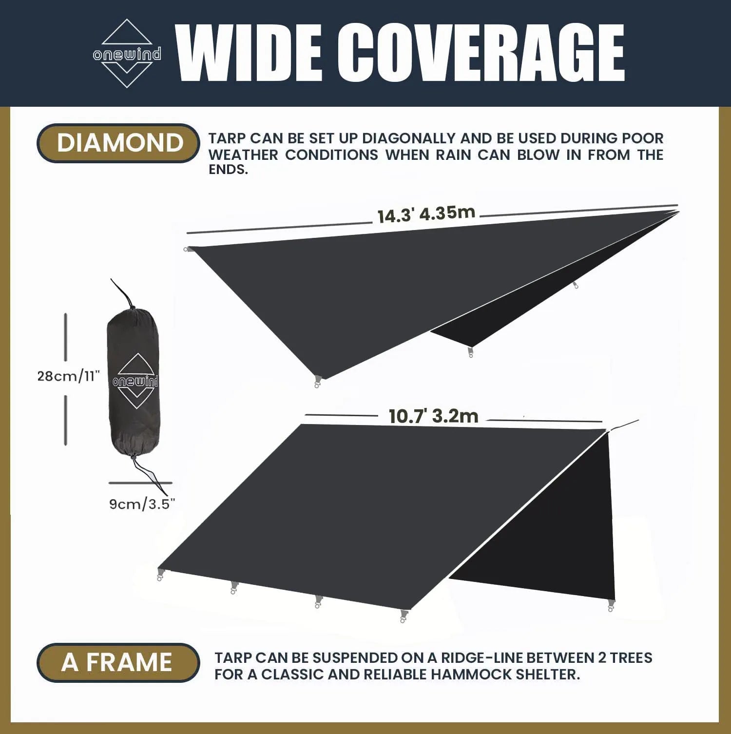Nimbus Silnylon Hammock Tarp