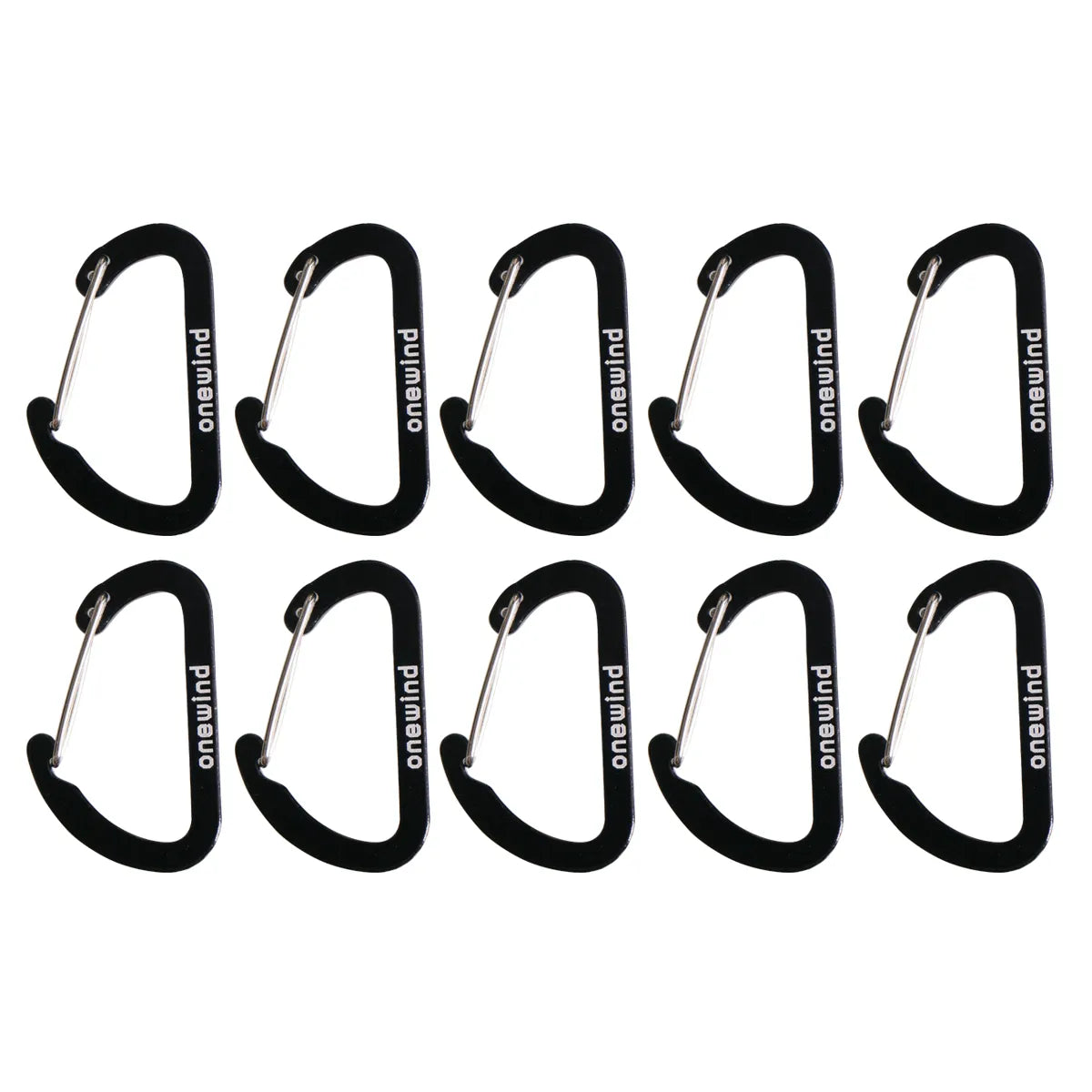 Aluminum Carabiner Quickdraws - 10PCS