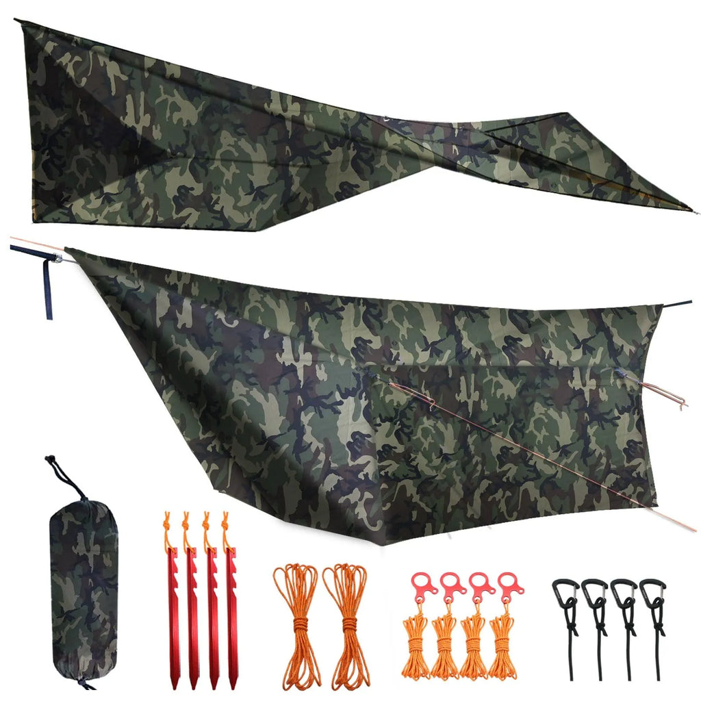 Ultraleichte Hängematten-Tarp-Unterkunft 12′ – Wasserdichter Regenschutz