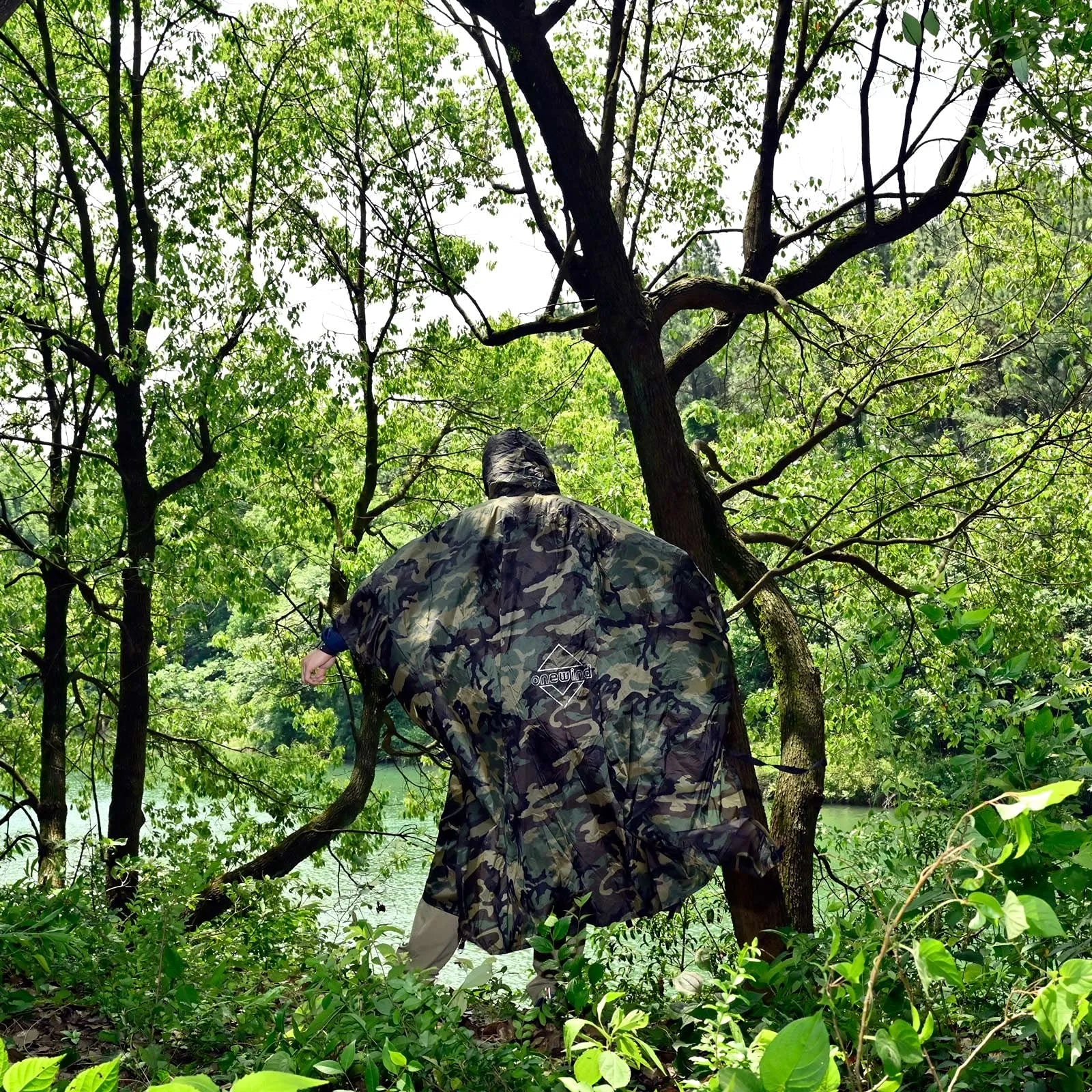 Camo Rain Poncho Shelter