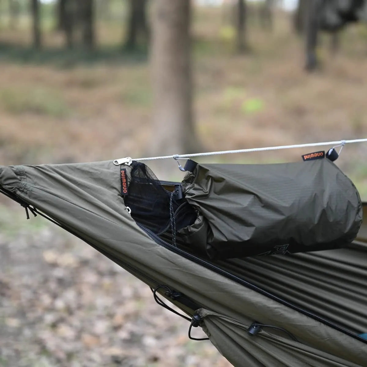 Camping Stuff Sack and Hammock Ridgeline Organizer