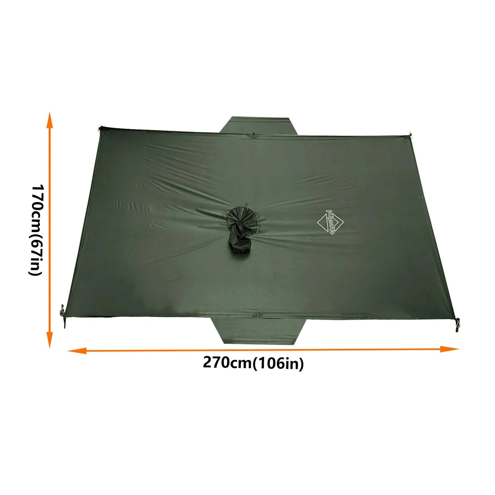 Ultraleichter Regenponcho mit verlängerter Länge zum Wandern und Camping