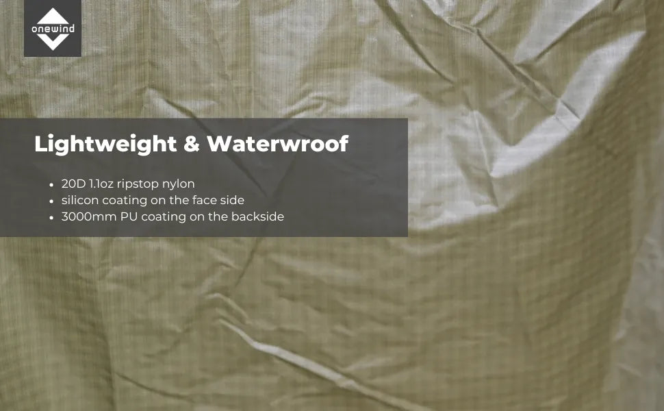 Gonna Antipioggia Ultraleggera Onewind, Poncho Impermeabile In Silnylon, Kilt Da Escursionismo Uomo/donna, Taglia Unica Regolabile