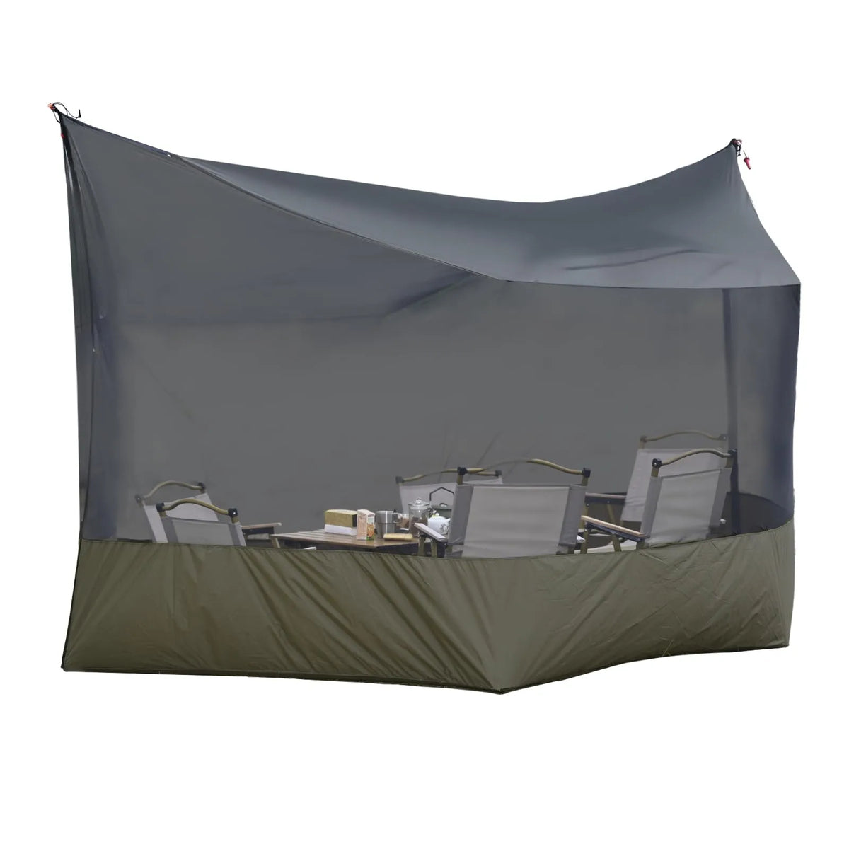 moskito tent tarp Tarp Fly Mosquito Net – Screen House Hammock for Ultimate Protection - OD Green