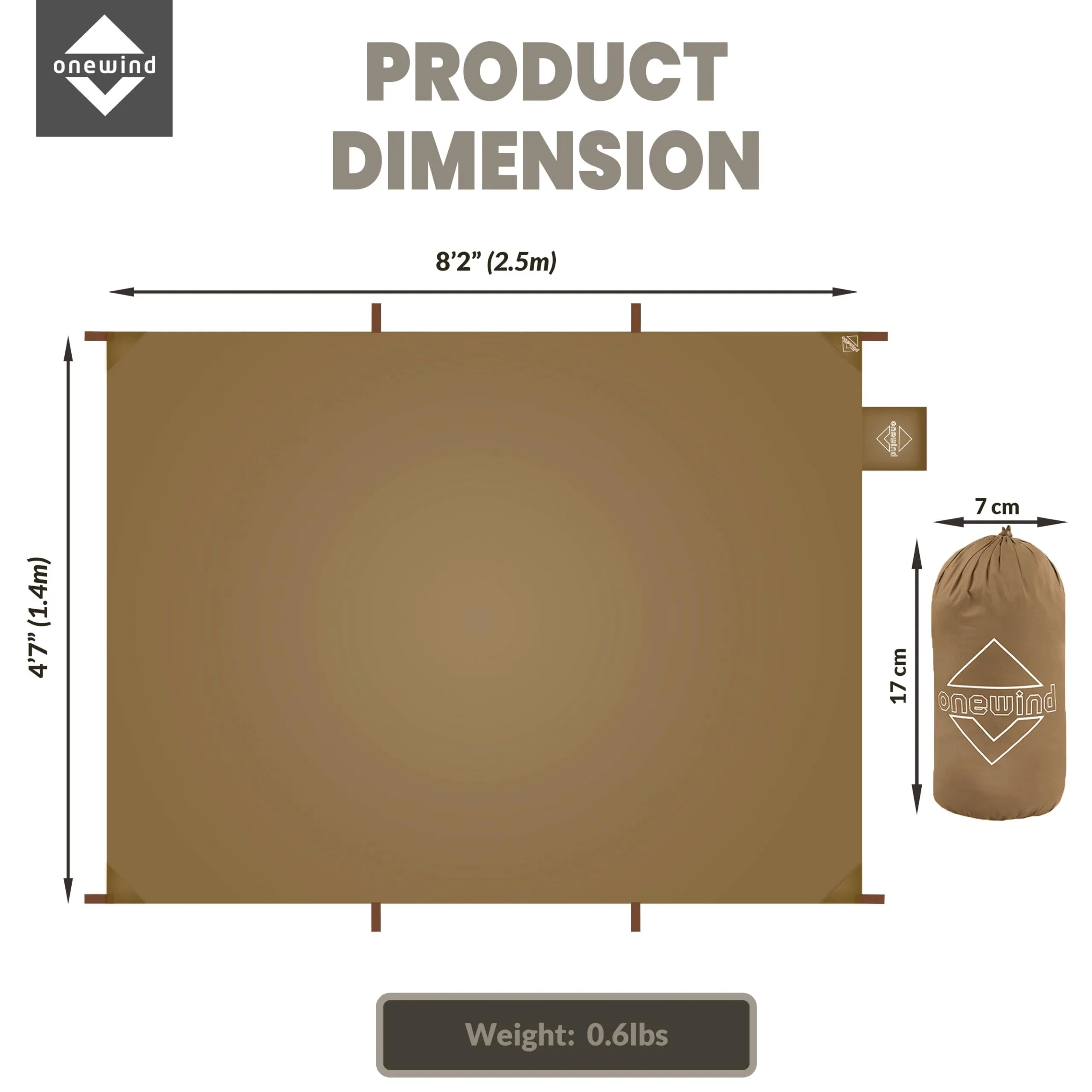 Ultralight Silnylon Shelter Footprint Ground Mat