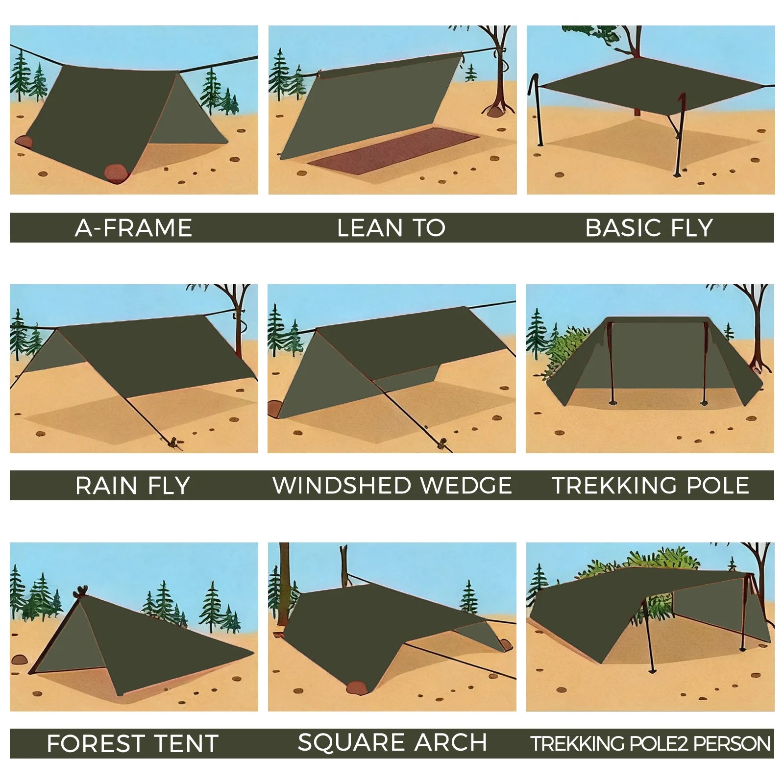Zephyr 10ft Hammock Tarp