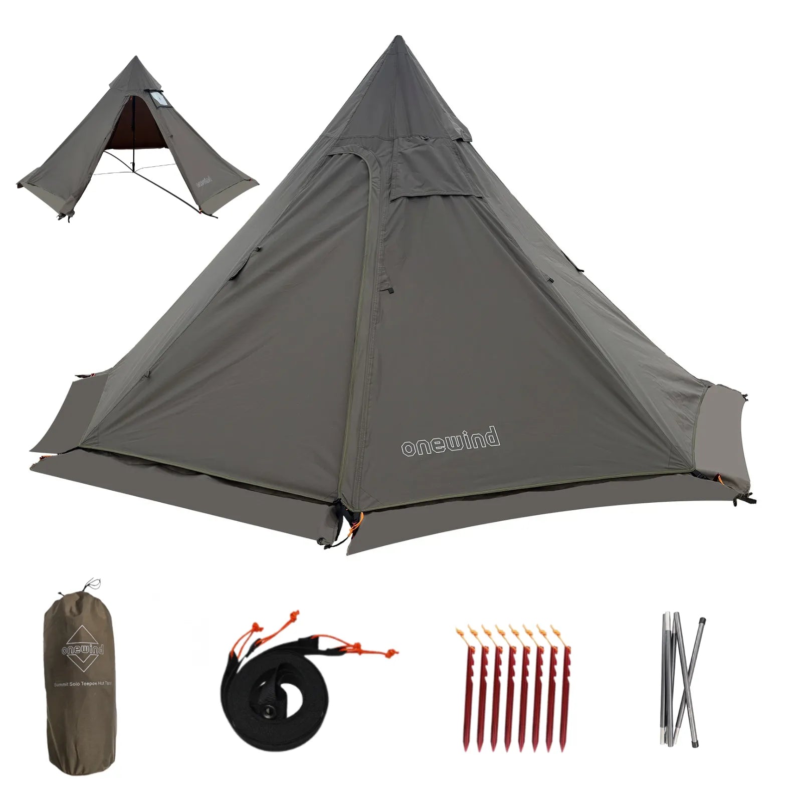 Summit Solo Teepee Hot Tent with Stove Jack
