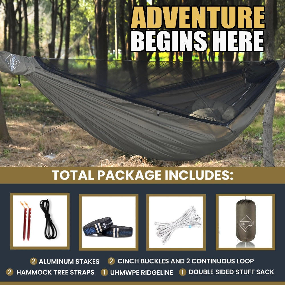 Easy Setup Zipper Camping Hammock | Onewind Outdoors