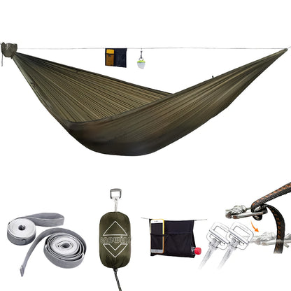 Whirlwind 11' Ultralight Camping Hammock with Ultralight Tree Straps