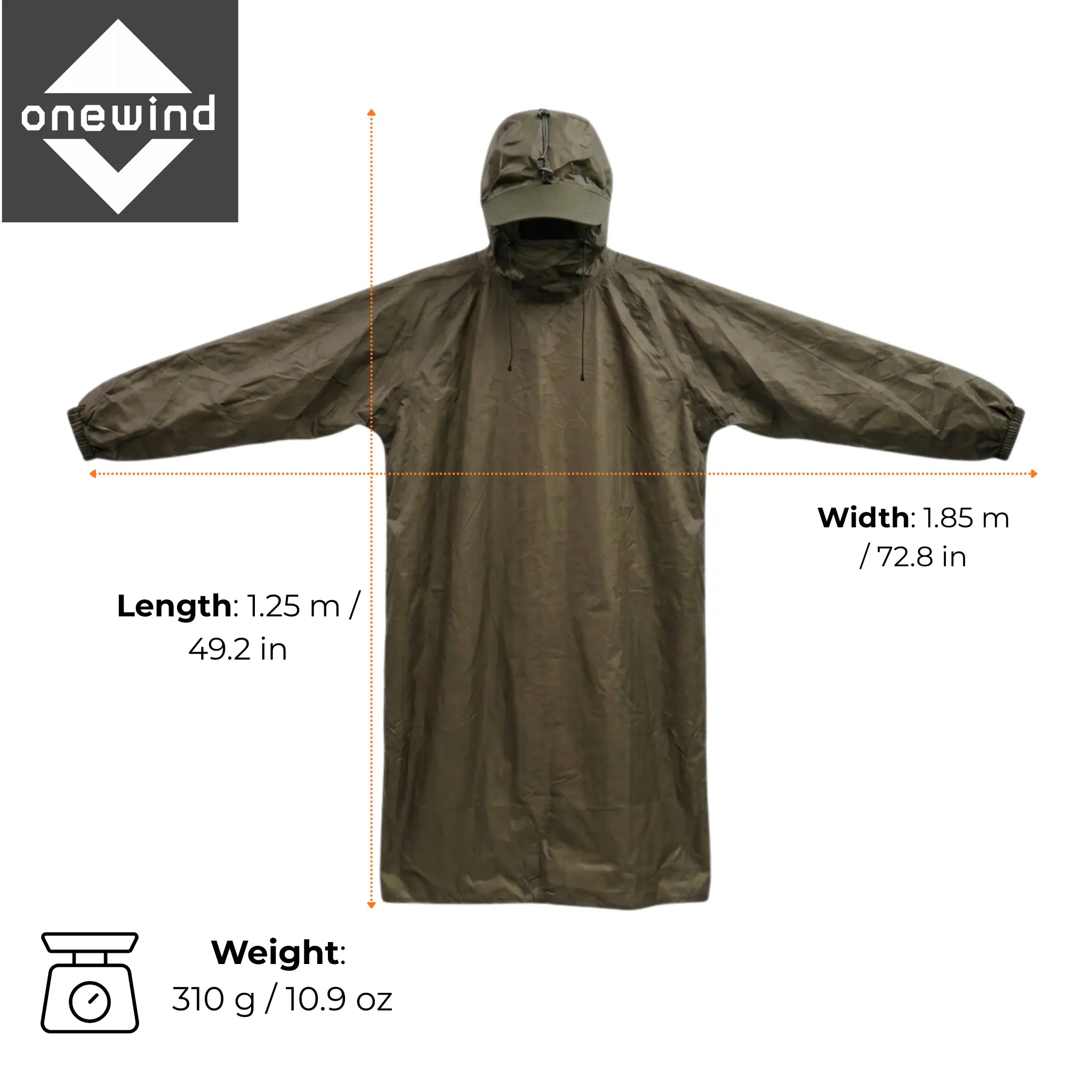 StormBacker UL Rain Cloak (Pre-Order – Ships in 15 Days)