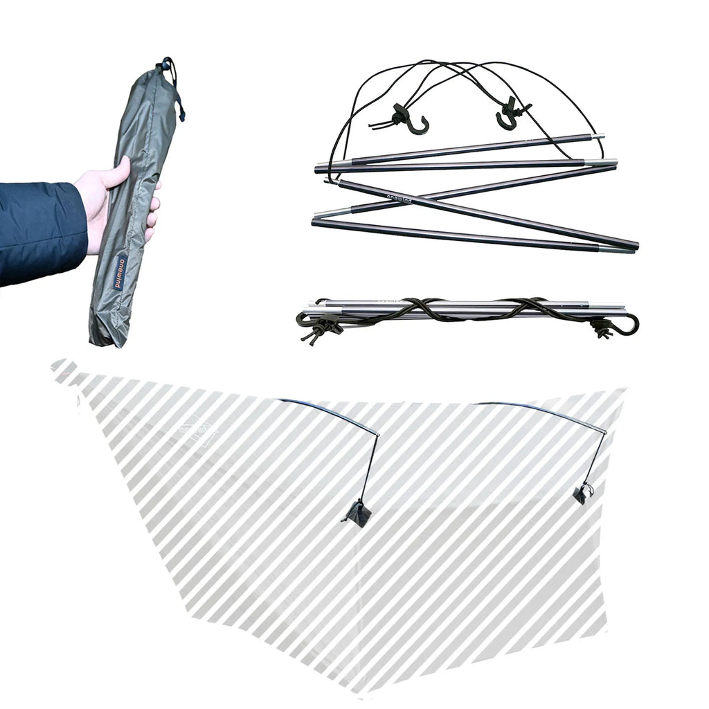 Verstellbarer Tarp-Stützmod – Leichte Aluminiumstangen für einen Tarp-Unterstand