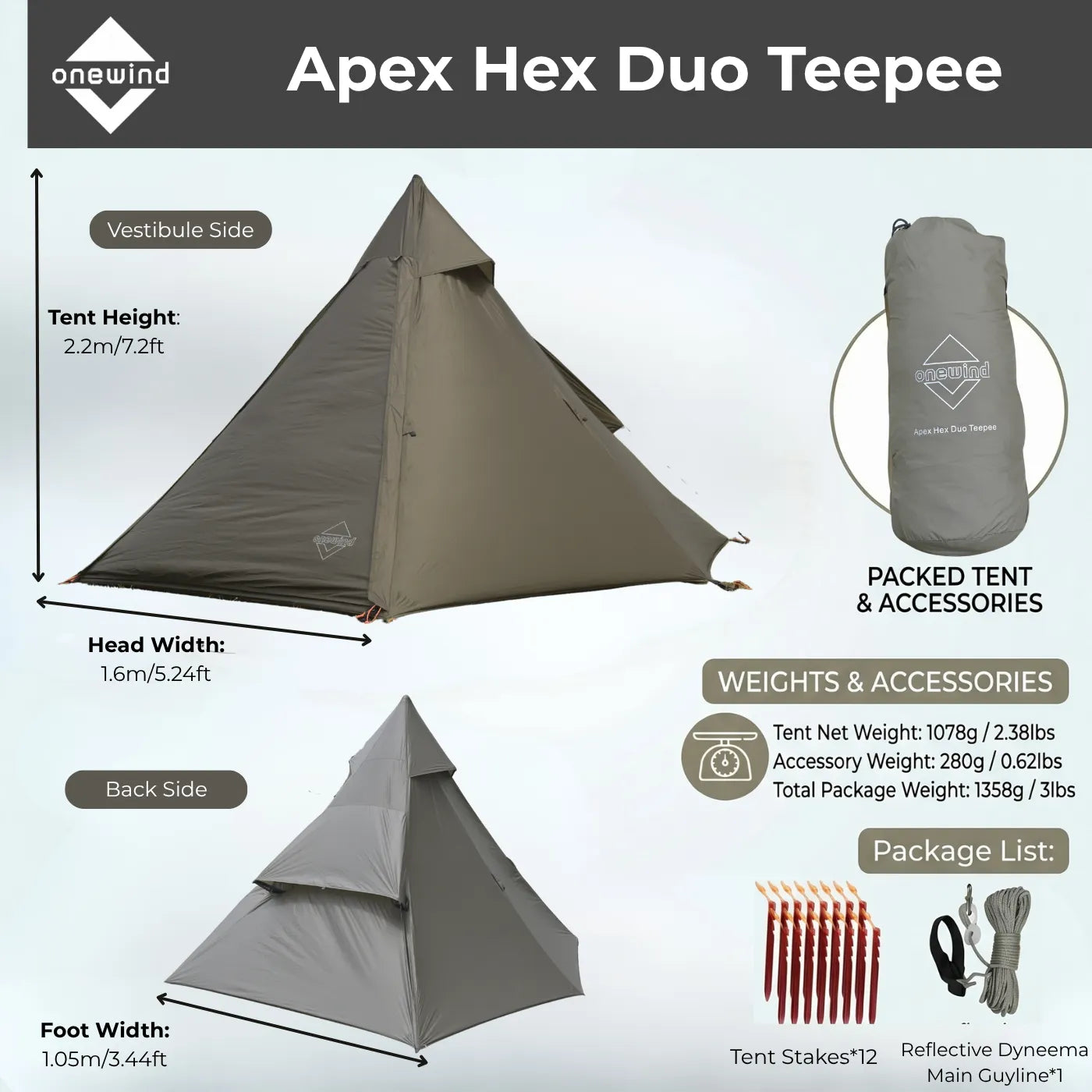 Apex Hex Duo Teepee (Pre-Order – Ships in 15 Days)