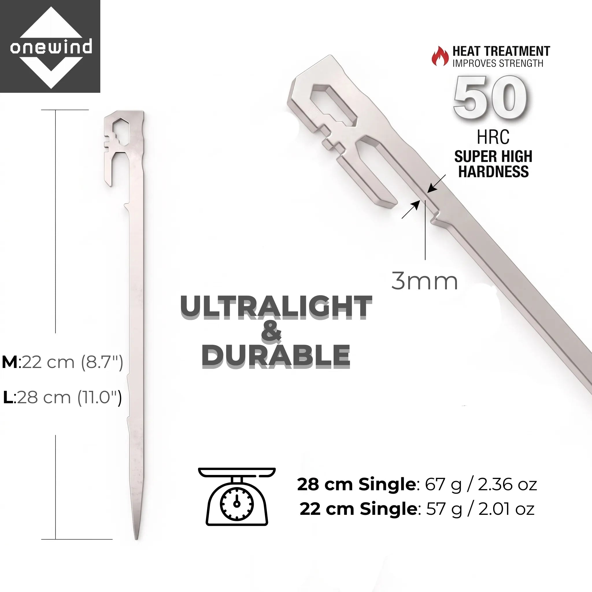ProSteel Ultralight Tent Stake-6 pcs