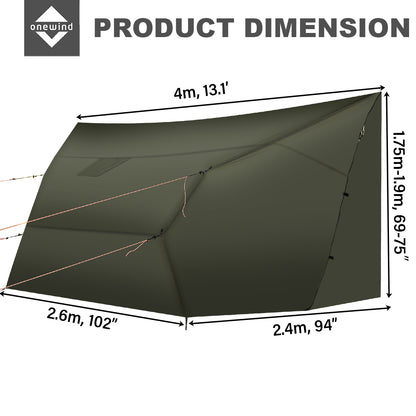 Hot Tent Tarp for Hammock Camping Size | Onewind Outdoors