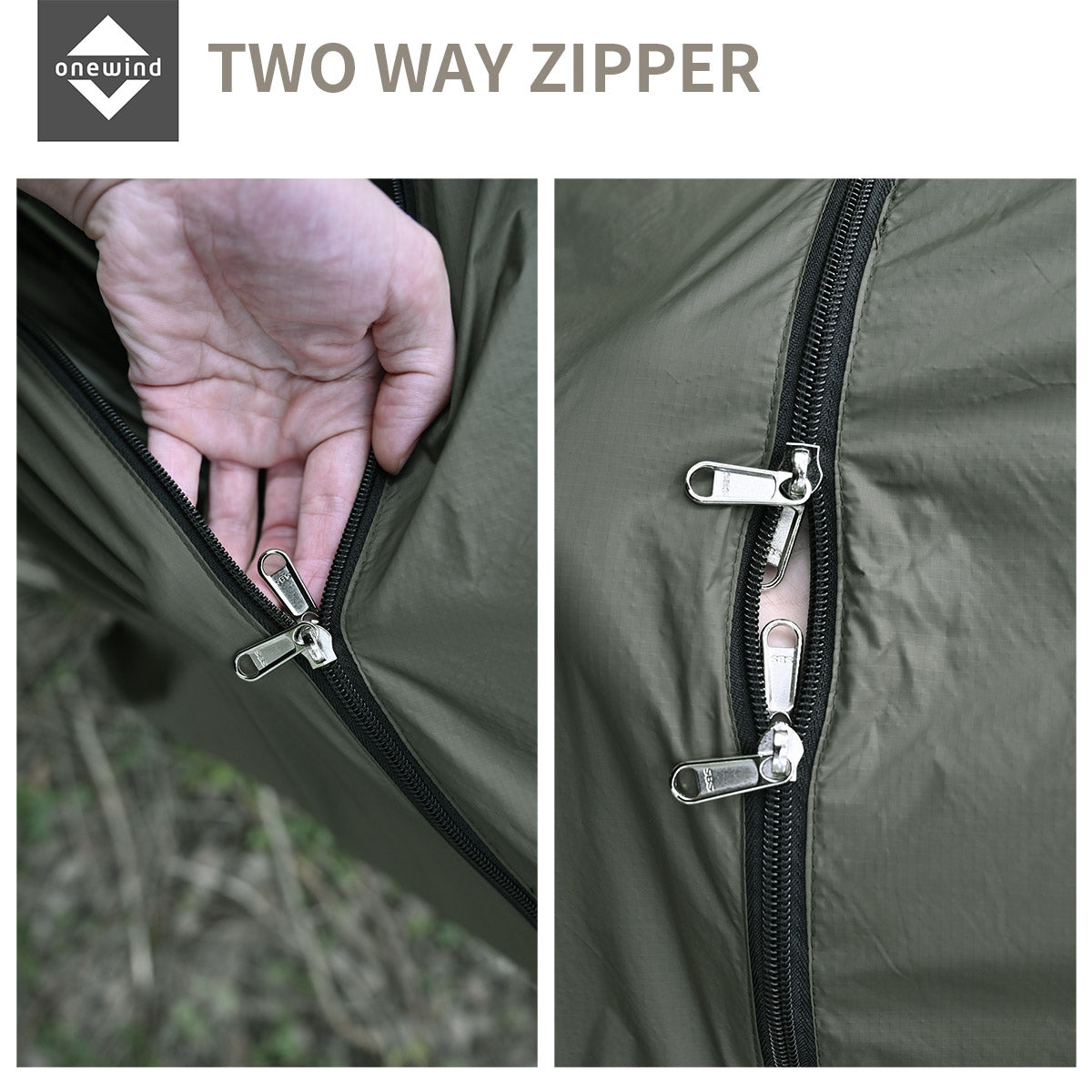 Hammock Zippered Windsock Features | Onewind Outdoors