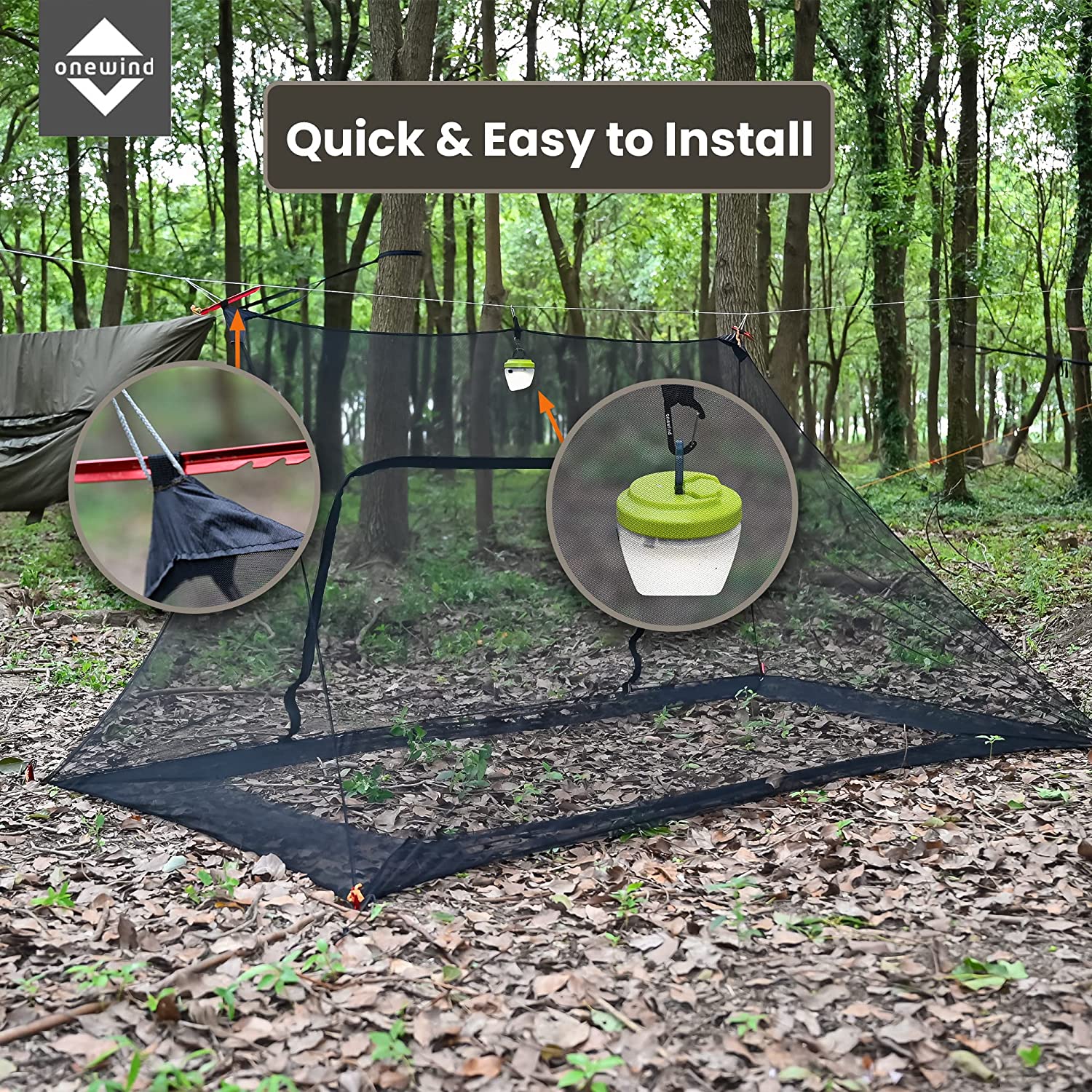 Survival Shelter Bugnet Features | Onewind Outdoors