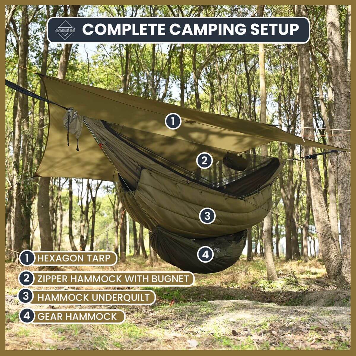 Hammock Camping Set-up | Onewind Outdoors