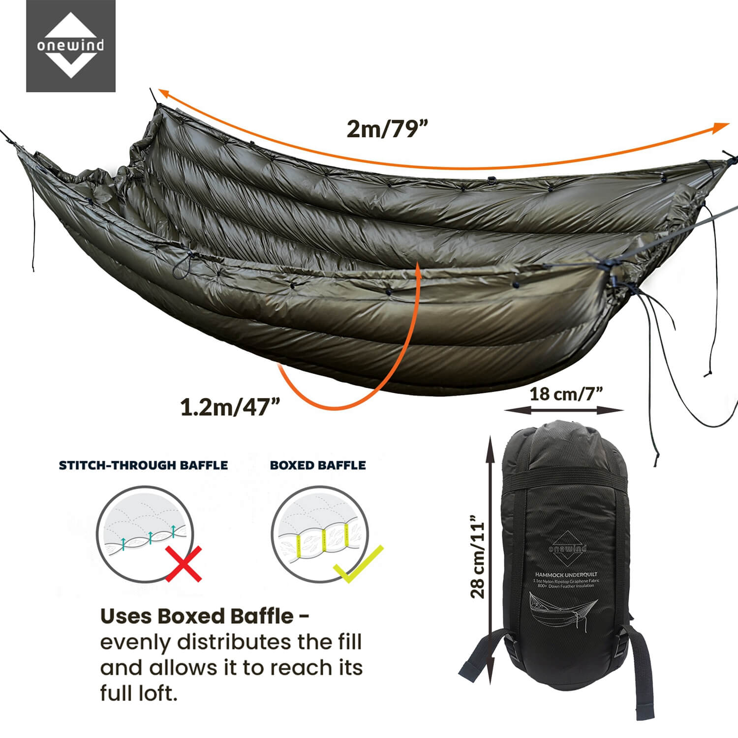 Down Underquilt Features | Onewind Outdoors