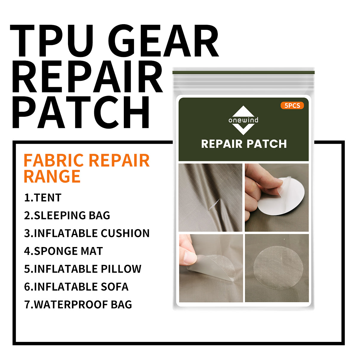 Camping Tent Repair Patch| Onewind Outdoors