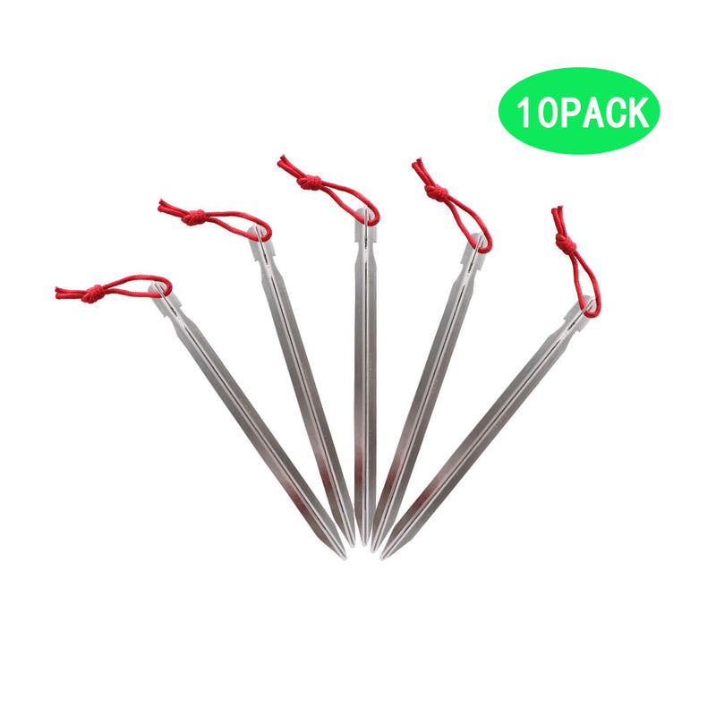 Onewind Aluminum Outdoors Tent Stakes Pegs with Reflective Cord ...